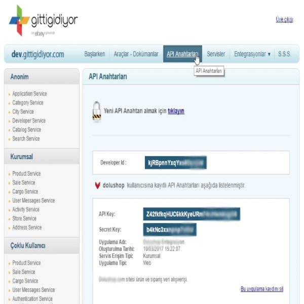 Gittigidiyor Api Entegrasyonu Nasıl Yapılır?