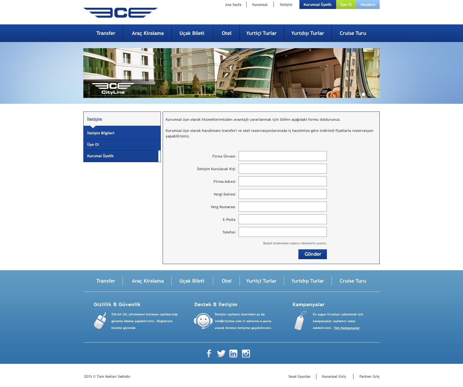 Cityline Web Tasarımı