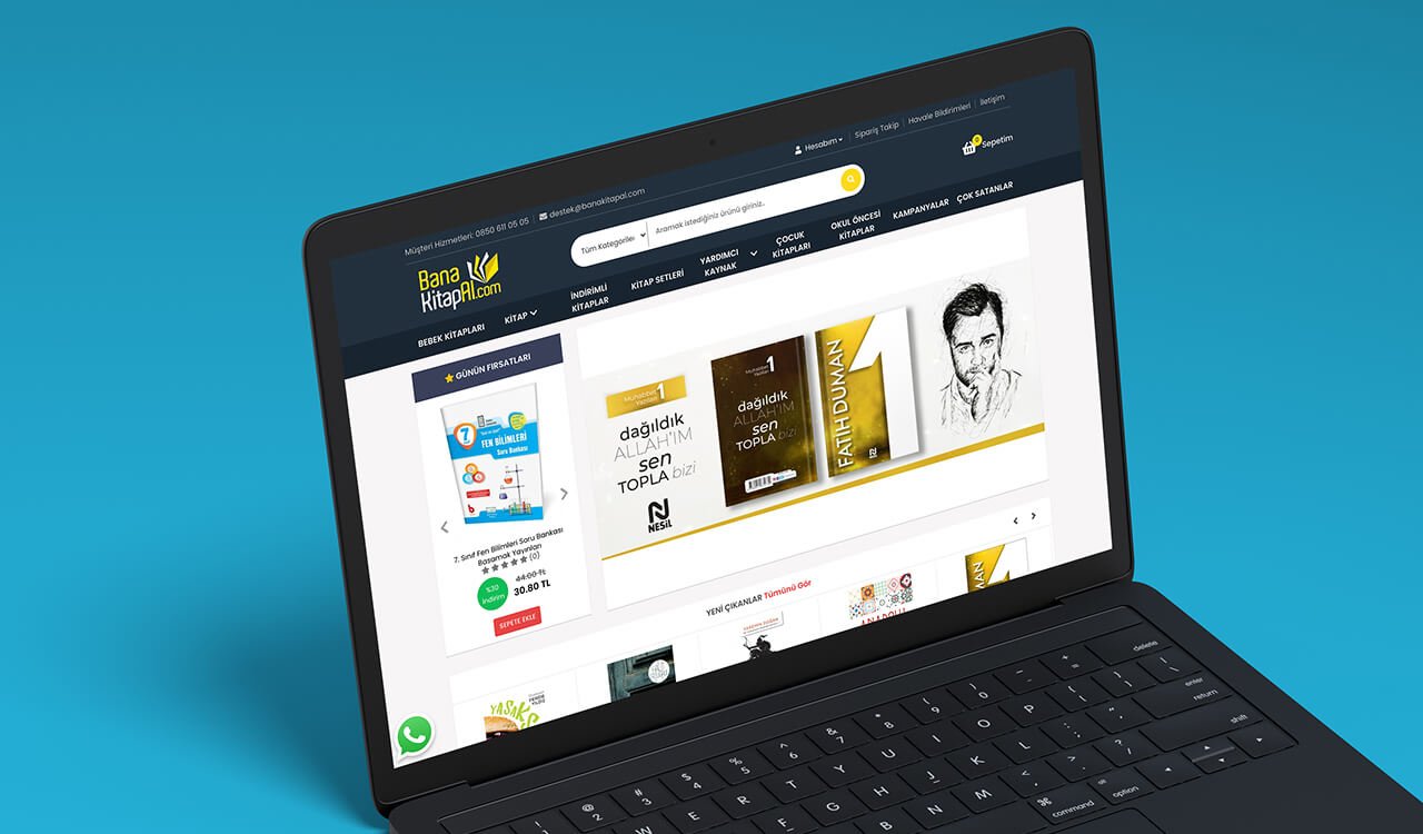 Banakitapal E-Ticaret Web Sitesi