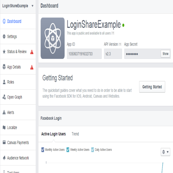 facebook sdk’sı Üzerinden login metodunu Çağırmak