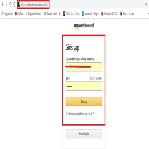 amazon api bilgileri alma