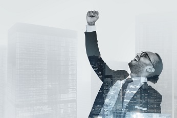 happy successful businessman